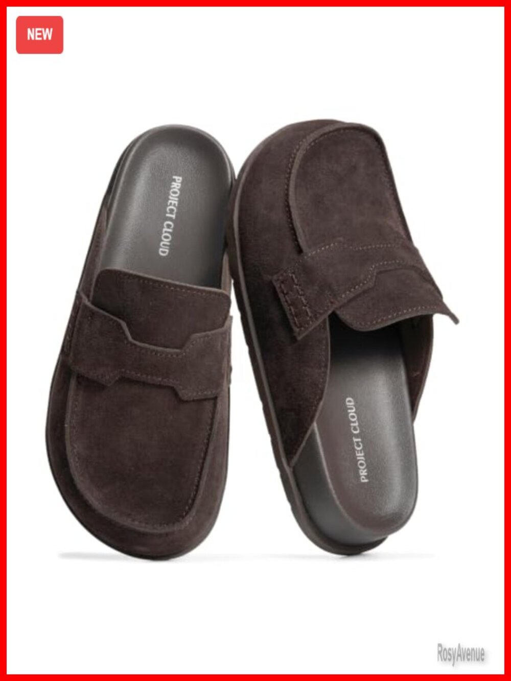 Genuine Leather Slip On Mules & Clogs Women Arch Support Non-Slip
